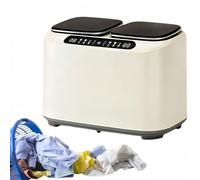 Machine à Laver à Double Cuve, Lave-linge Portable De 7 L Et Essoreuse Avec Contrôle Tactile Led Pour Appartement, Dortoir Et Camping