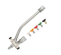 Machine à laver à pression double lance - Canon à mousse - Accessoires - Double pointe réglable avec 5 raccords rapides - Buses de pulvérisation pour le nettoyage des stations de lavage de voiture