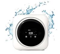 Machine à Laver Automatique Lave-linge électrique mural 2 en 1, lave-linge et sèche-linge portables, avec panneau de commande LCD, tambour en acier inoxydable, pour petits vêtements, sous-v