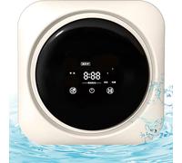 Machine à Laver Automatique Sèche-linge électrique mural automatique, sèche-linge portable, sèche-linge compact, sèche-linge à chargement frontal en acier inoxydable de 3,5 L, sèche-linge po