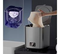 Machine à laver entièrement automatique de 10 L, mini machine à laver portable avec tuyau de vidange, nettoyage intelligent entièrement automatique, 4 vitesses, contrôle tactile LCD, pour voyage à la