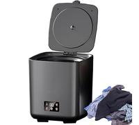 Machine à laver entièrement automatique, mini rondelles 4 en 1 de 10 L, avec tuyau de vidange portable, nettoyage intelligent entièrement automatique + 4 réglages de vitesse, contrôle tactile LCD,