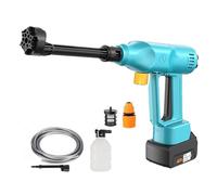 Machine À Laver Haute Pression 30000mAh, avec Buses De Pulvérisation Multifonctions 6 en 1, Pistolet À Eau Portable for Lavage De Voiture, Maison Et Jardin Puissant Facile