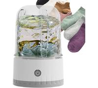 Machine à laver les sous-vêtements - Machine à laver portable de camping pour sous-vêtements, chaussettes et vêtements de bébé White,11 * 13 * 20CM