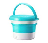 Machine à Laver Les sous-VêTements, Seau De Lavage à Ultrasons Pliable, StéRilisation à La LumièRe Bleue, Nettoyage Rapide en 15 Minutes,Green