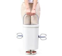 Machine à Laver Manuelle Manivelle Mini Lave-Linge Portable Non Électrique | Lave-Linge à Main avec Double Poignée, Couvercle Transparent et Tuyau de Vidange, Compact pour Camping, Appartement