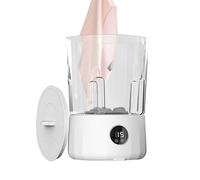 Machine À Laver Miniature - Machine à Laver Extérieure 1,5 L,Lave-linge avec 3 Modes Nettoyeur de Chaussettes Rechargeable pour Intérieur Maison Voyage Dortoirs Appartements Camping