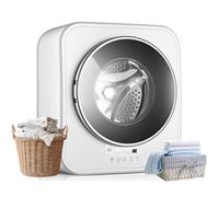 Machine à laver murale, laveuse et sécheuse électrique entièrement automatique de 3 kg, lavage rapide en 15 minutes pour chaussettes, sous-vêtements, convient pour salle de bain, appartements, camping