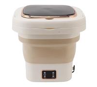 Machine à Laver Pliable 9L Small Automatic Portable Mini Washers Baby Underwear Washing Machine pour Dormitory Travel Dable Washin Machin Washing à Laver Poldable Portable (crème)