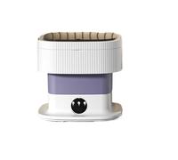 Machine à laver pliable et portable, 10 L, avec fonction d'essorage programmé, idéale for nettoyer chaussettes, sous-vêtements vêtements intimes(J)