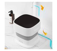 Machine à laver pliable, machine à laver pliable avec essorage 9 L avec lumière bleue et design à ions argentés, mini-machine à laver pliable pour le camping, les sous-vêtements, les soins p