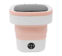 Machine à laver pliable portable de 12 l, 3 modes de nettoyage, 30 x 30 x 33 cm, facile à déplacer et à ranger, raccord de drainage et tuyau, avec panier d'égouttement, patins antidérapants, pour