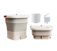 Machine à laver pliable pour camping, mini rondelles portables de 11,5 L, super grande capacité pour sous-vêtements, chaussettes, vêtements de bébé, baignoire, lave-linge, voyage, dortoir d'affaires