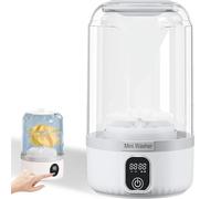 Machine à laver portable - 1,5 L Mini USB pour nettoyer en profondeur les sous-vêtements, chaussettes et petit linge - Design compact pour appartements, camping-cars, hôtels, voyages et camping