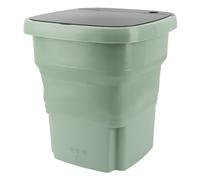 Machine à Laver Portable 15 L, Mini Machine à Laver Pliante avec Fonction de Déshydratation, Nettoyage en Profondeur pour Sous-Vêtements, Vêtements de bébé, Petite (Vert herbe