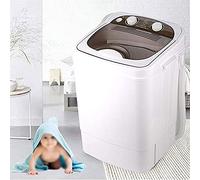 Machine à Laver Portable 220 V 7 kg Capacité Totale Lavage et essorage Déshydratation U~V Nettoyage en Profondeur Compact, Bleu, Marron, Argent, Bleu, Marron