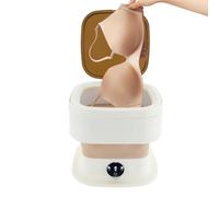 Machine à laver portable, compacte, pliable, avec noyau de turbine, capacité de 10 l et 3 programmes de lavage, mini machine à laver pour voyage, appartement, dortoir (kaki)