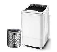 Machine à laver portable d'une capacité de 7 kg | Laveuse compacte avec pompe de vidange | Mini machine à laver de 400 W pour appartements, dortoirs et camping