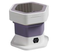 Machine à Laver Portable d'une capacité de 8 L, Mini Lave-Linge Pliable avec Lavage et Essorage, Idéal pour Les Vêtements, Chaussettes, sous-vêtements, Serviettes, Petits Tapis, Purple,8L