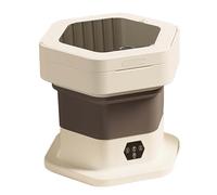 Machine à Laver Portable d'une capacité de 8 L, Mini Lave-Linge Pliable avec Lavage et Essorage, Idéal pour Les Vêtements, Chaussettes, sous-vêtements, Serviettes, Petits Tapis, Khaki,8L