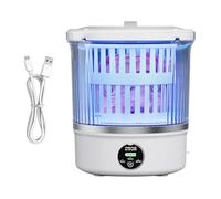 Machine à laver portable - Laveuse à faible bruit, petit appareil combiné sèche-linge avec drain intégré | Vêtements compacts chaussettes soutien-gorge serviette équipement de nettoyage pour maison