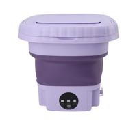 Machine à Laver Portable, Laveuse Pliable 11 L, Mini Laveuse Automatique à Seau Pliable avec Tuyau de Drainage pour Camping-car, Appartement de Voyage, 110 à 240 V (Prise UE)