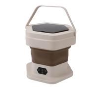 Machine à Laver Portable, Mini Laveuse à Linge Conception Pliable 8L Renqueur de capacité pour Vêtements Serviettes Sous-vêtements Petits Tapis (Kaki)