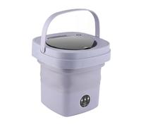 Machine à Laver Portable, Mini Laveuse à Seau Pliable de 6,5 L avec Tuyau de Vidange, Blanchisserie Entièrement Automatique pour la Maison, L'hôtel, le Camping, le Camping-car,