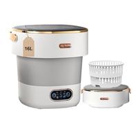 Machine à laver portable, mini laveuse de 16 L améliorée avec panier rotatif, petite machine à laver pliable de sous-vêtements, vêtements de bébé et de petite taille, adaptée pour la maison, les