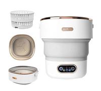 Machine à laver portable, mini laveuse pliable de 15 L avec 3 modes de nettoyage, panier de vidange, petite machine à linge pliable pour voyage, camping, dortoirs, camping-cars, appartements