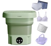Machine à Laver Portable, Mini Machine à Laver Pliable 8l Et Séchoir à Spin Avec 3 Modes, Faible Bruit, Insert De Collanture, Pour Les Vêtements Pour Bébé, Voyages De Sous-vêtements, Camping, R green