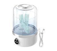 Machine à laver portable, outil de nettoyage compact pour vêtements, affichage LED, nettoyage en profondeur, solution de lavage légère pour chaussettes de bébé, voyage, camping, appartement, dortoir