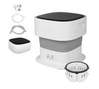 Machine à laver portable, petite machine à laver portable 9 L avec lecteur Blu-ray 360 °, écran tactile, idéale pour laver les vêtements de bébé.