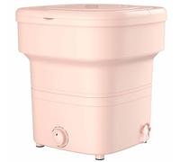 Machine à laver portable, petite taille et grande capacité, turbine imitant le lavage des mains, lavage et séchage à double usage (rose)