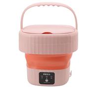 Machine à Laver Portable Pliable de 6 l, Mini Machine à Laver Pliable avec Valve de vidange, Petit Seau pour Chaussettes, vêtements de bébé, sous-vêtements, idéal pour Appartement, dortoir, Camping