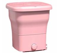 Machine à laver portable, pliable pour le rangement, couvercle supérieur, boutons de fonction, facile à utiliser, adaptée à de multiples scénarios (bleu)