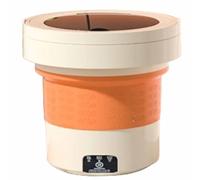 Machine à laver portable, pliable pour le rangement, facile à utiliser sans installation, avec poignée amovible, adaptée à de multiples scénarios (vert)