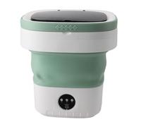 Machine à Laver Portative, Conception de Baril de 12 L, Mini Laveuse Pliable Multifonction et Essoreuse, Déshydrateur intégré pour Sous-Vêtements Chaussettes Vêtements de bébé