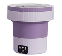 Machine À Laver Portative - Mini Machine À Laver, Turbine À Ultrasons 36W | Lave-linge Pliable, Sèche-linge Avec Lumière Désinfectante, Pour Vêtements Légers, Chaussettes, Vêtements Pour Tout-petits,
