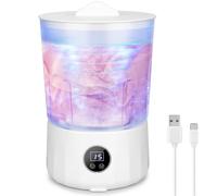 Machine à laver pour sous-vêtements - Mini machine à laver portable rechargeable avec baignoires isolées de 1,5 L, technologie bionique de lavage à la main pour voyage, camping, dortoir | 3 modes, 3