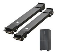 Machine à laver - Rouleaux pour appareils en fer à base stable | Curseurs d'appareils réglables robustes avec poulie en caoutchouc pour réfrigérateur, réfrigérateur, machine à laver, laveuse, curseur