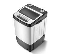 Machine à laver turbo et essorage 2 en 1 - 6,5 kg - Machine de nettoyage à linge pour la maison, les voyages, le camping - Compact et léger - Portable - Pour la maison, les voyages, le camping