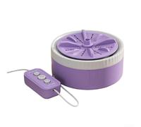 Machine à laver turbo télécommandée conçue pour gérer de petites charges de vêtements et de tâches de nettoyage de la vaisselle (violet)