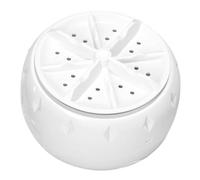 Machine à Laver USB pour Petits Lavages Mini à Turbine | Plastique Blanc, Cordon USB et Ventouses, pour Végétaux et Serviettes Réutilisables, en Chambre