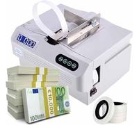 Machine à Lier Les Billets Money Packer, Presse Automatique de Comptage et Cerclage avec Écran LCD - Haute Vitesse, Multi-Devises, Conception Compacte et Portable pour Comptabilité et Banque