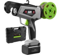 Machine à Lier Les Plantes Électrique sans Fil, 2 Secondes par Lien pour Vignes Tomates Concombres, Diamètre Max 25mm, Serrage Réglable de 3 à 8, Batterie 4000mAh, Moteur Brushless Étanche IPX5