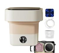 Machine à linge portable - Machine à laver portable 360 Soft Wash Deep | 8L Rouiste de baignoire unique pliante | Petite machine à laver pour sous-vêtements et vêtements pour bébé