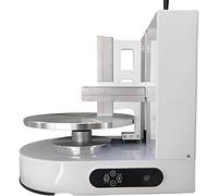 Machine à Lisser Crème à Faible Bruit, Plateau Tournant avec Grattoir Réglable, Vitesse de Rotation de 25 à 320 tr/min, Lisseur pour Pâtisserie Machine à Glacer les Gâteaux 6-14 pouces