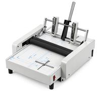 Machine à livrets, agrafeuse à point de selle et porte-papier, A3 | 3 modes de fonctionnement, agrafe jusqu'à 20 feuilles ou pliage 14 feuilles de papier de 80 g/m² ; alignement réglable pour