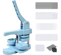 Machine a Magnet Frigo︱Fabrication De Badges Magnétiques︱50x50mm Kit Complet Création Badges︱Machine à Fabriquer Des Badges Métalliques Professionnels︱ Pour Personnalisation De Badge à Épingle